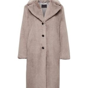 Banana Republic long teddy coat